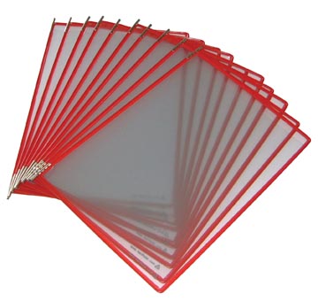 10 Tarifold A4 rood +5 ruiters