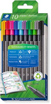 triplus fineliner eco ass 10x