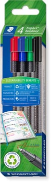 triplus fineliner eco ass 4x