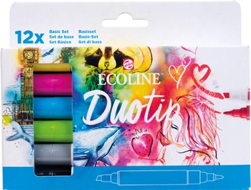 ecoline brushpen duo 12x basis