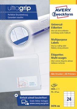 etik univ 70x37 4800st wit