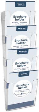 Europel wandfolderhouder, 4 x ft A4, portret