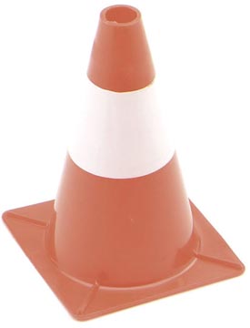 PEREL KEGEL ROOD/WIT 30CM