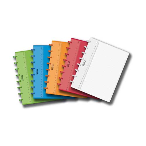 Adoc Schrift (A5, 72Blz, Commercieel Geruit, Polypropeen)