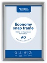 Europel clicklijst Economy, lijst 25 mm, ft A0, zilver