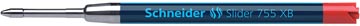 Schneider-Parker Slider 755 Xb, balpenvulling, rood, breed