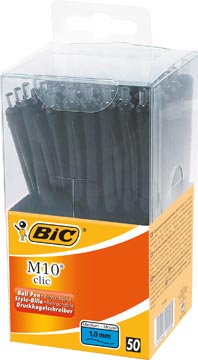 bic balpen m10 zwart ds 50x