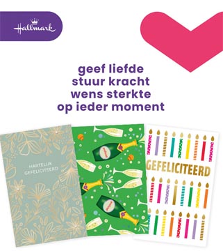hallmark kaart felicitatie x6