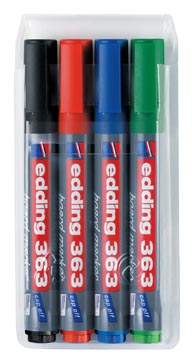 et.4boardmarkers schuin edding