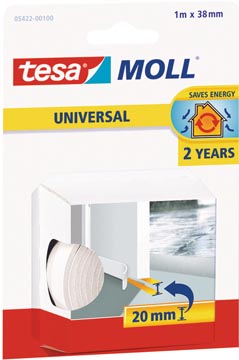 uni dorpelstrip 1mx38mm wt