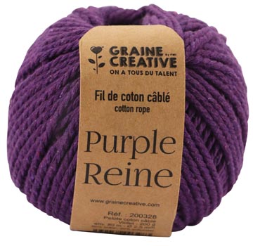 macrame touw paars