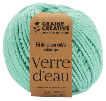 macrame touw muntgroen