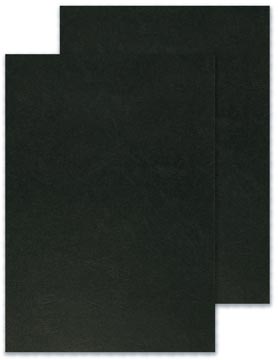 dekblad a4 lederl zwart 100x