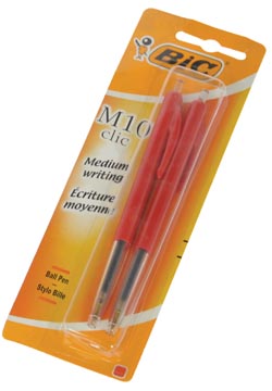 balpen bic rood m10 bls 2x