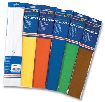 crepe papier 50cmx2,5m wit