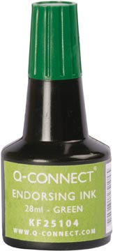 q-connect stempelinkt 28ml grn