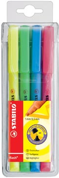 stabilo flash markeerstift 4x