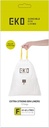 Eko Vuilniszakken Met Trekbandsluiting, 40-60 Liter, Wit, 1 Rol, 12 Zakken