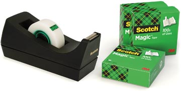 scotch disp. zwart incl 4rol