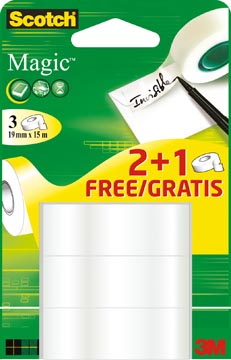 scotch magic tape 19x15 bl 2+1