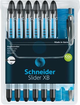 schneider xb basic bp zwart 7x