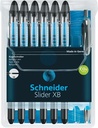 schneider xb basic bp zwart 7x