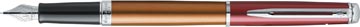 Waterman Vulpen Met Fijne Punt Hémisphère Vermillon Met Palladium Detail