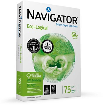 Navigator Eco-Logical Printpapier Ft A4, 75 G, Pak Van 500 Vel