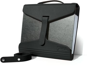 yaka mappendrager zwart leder