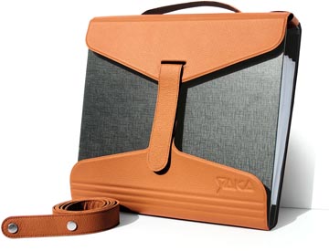 yaka mappendrager oranje leder