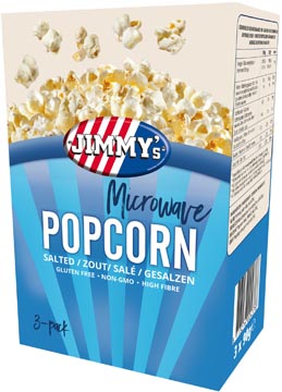 JIMMYS POPCORN WAVE ZOUT 3X90G