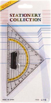 bouhon geodriehoek handv 22cm