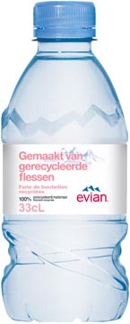 EVIAN WATER FLES 33CL PK24