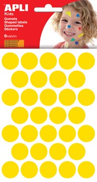 apli kids cirkel 20mm 6v geel