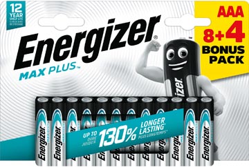 energizer max plus aaa b8+4