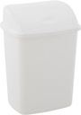 Afvalbak Met Swing Deksel 15 Liter - Wit
