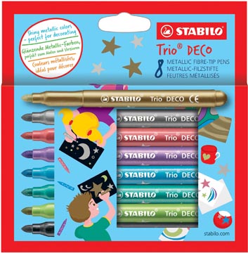 stabilo trio deco stift 8x