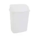 Afvalbak Met Swing Deksel 26 Liter - Wit