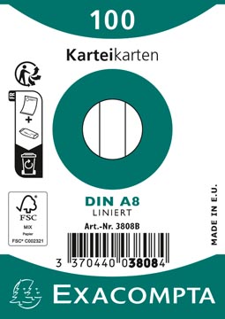 steekkaart a8 wit p100