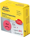 avery rating dots smiley rood