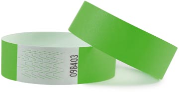 Combicraft Polsbandjes Tyvek, Groen, Pak Van 100 Stuks