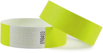 Combicraft Polsbandjes Tyvek, Geel, Pak Van 100 Stuks