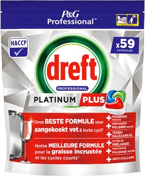 dreft vaatwas plat regul 59cap