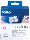 brother doorlopende labelrol voor ql, ft 62 mm x 30,48 m, papier, verwijderbaar