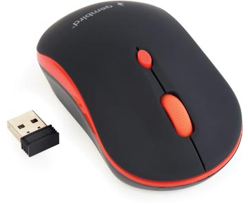 gembird draadloze muis rood