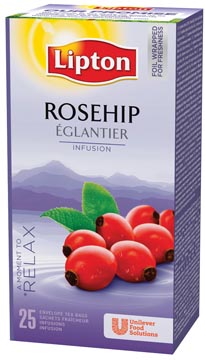 lipton thee rozebottel pk25