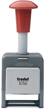 nummerstempel zwart 5756/p