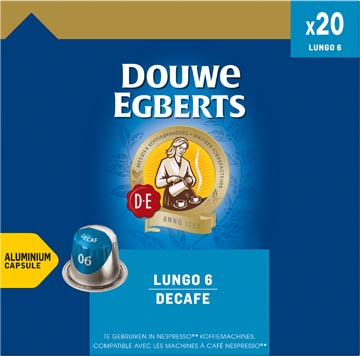 de koffiecapsules 20x decaf