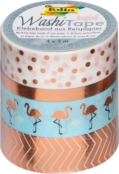 folia washi tape rose 4x