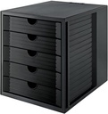 han ladenblok systembox karma, met 5 gesloten laden, eco-zwart